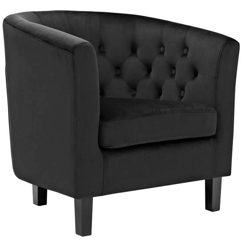 Modway Prospect Upholstered Armchair, Black