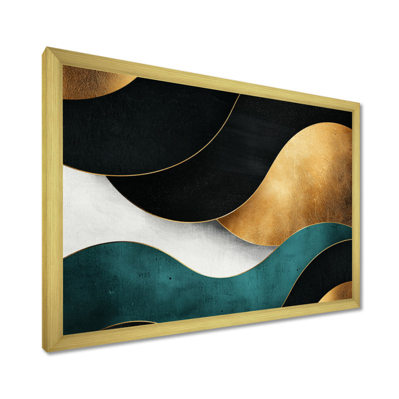 «Soft Marble Coastal Balance II», art mural abstrait en marbre, H 30 po x l 40 po, Reproduction encadrée d'une seule photo