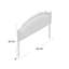 Grande tête de lit, revêtement en tissu gris, structure en fer, réglable, hauteur 52,5 po x 60,78 po, structure réglable