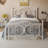 Eylin Metal Platform Bed with Butterfly Design Headboard and Footboard, Underbed Storage-101091530-101091532