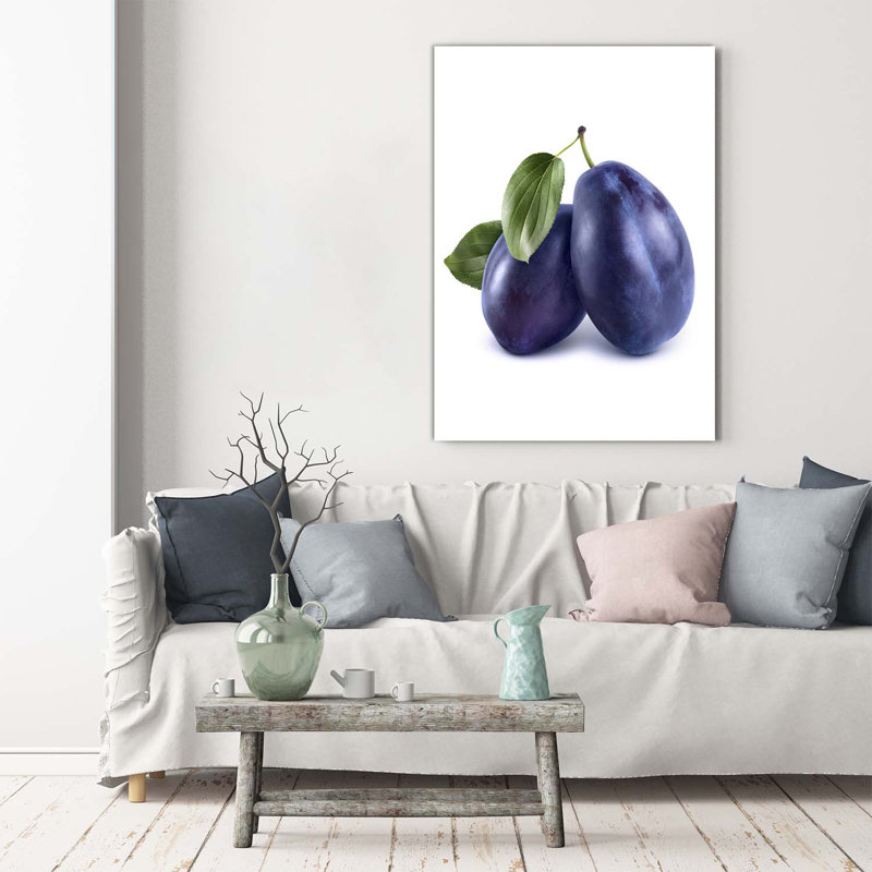 Plums - Wrapped Canvas Print