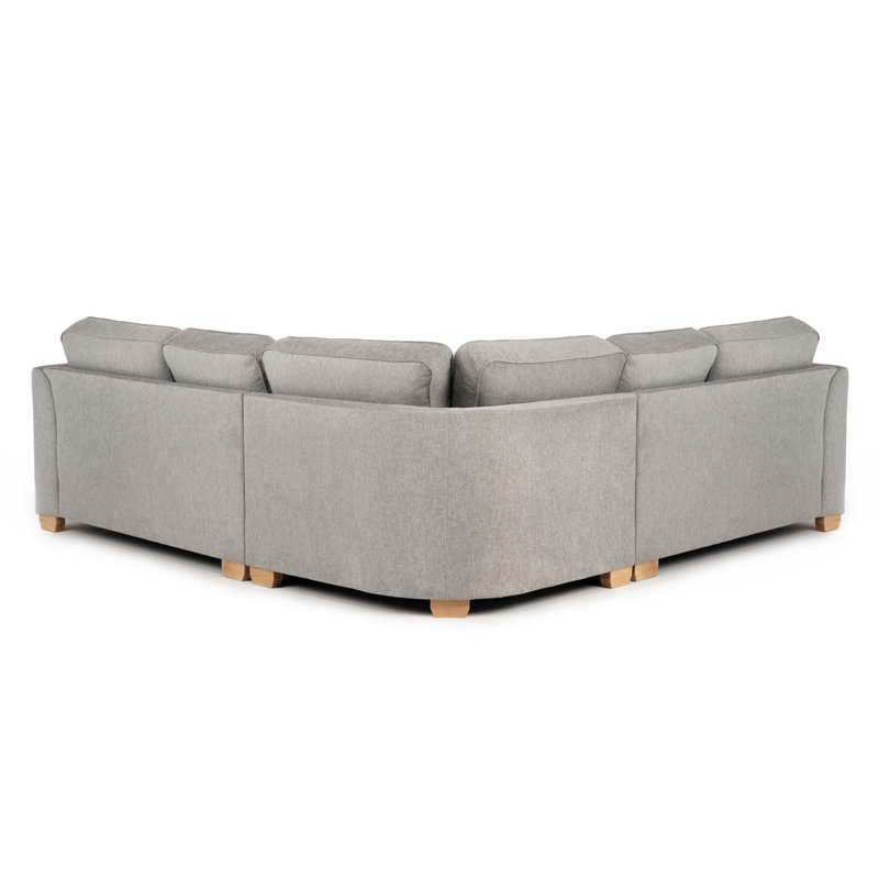 Marryn Upholstered Corner Sofa, Symmetrical, Light Grey