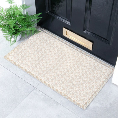 Circles Neutral Doormat - All-Weather