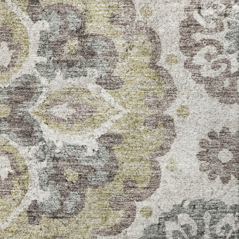 Tapis kaléidoscope Dream Shag ADS763 lavable à la machine de qualité supérieure, Beige, 9' x 12'