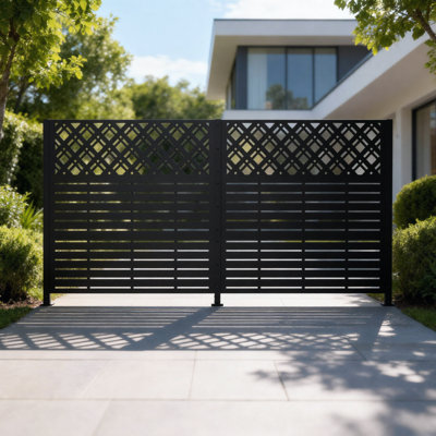 Enceinte de jardin multi-usage pour écran noir