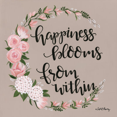 «Happiness Blooms from intérieur» par April Chavez - reproduction