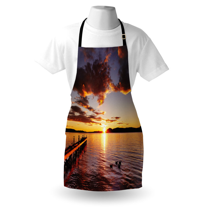 No Pattern Bib Apron