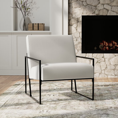 Fauteuil d'appoint en métal Ricci
