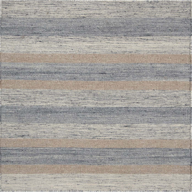 Textures Wool Striped Area Rug, Runner 3' x 12'