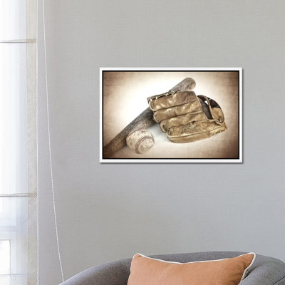 Baseball Bat Glove - Print on Canvas