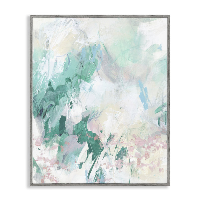  «Green Faded Splatter», estampe numérique par June Erica Vess, Estampe numérique Farmhouse, H 30 po x l 24 po