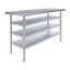 Table en acier inoxydable avec trois tablettes inférieures-118026895