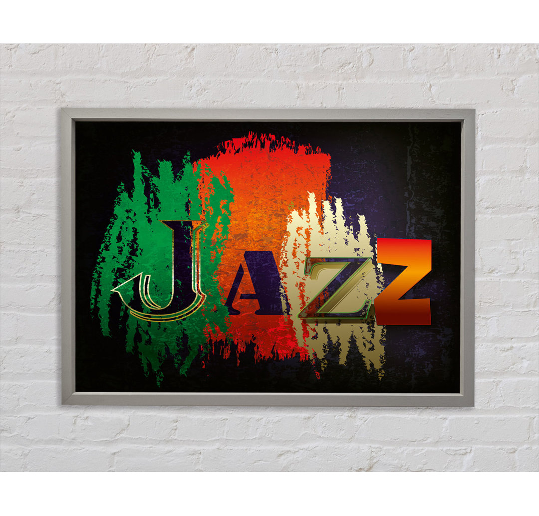 Jazz 1 Gerahmter Druck Wandkunst