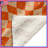 Orange Beige Checkered Blankets-128739056
