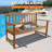 Solid And Manufactured Wood Outdoor Bench