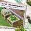Ensemble de lit de jardin surélevé Outsunny