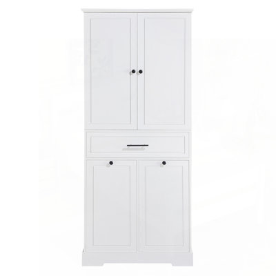 Versatile Freestanding Bathroom Cabinet with Multiple Compartments
