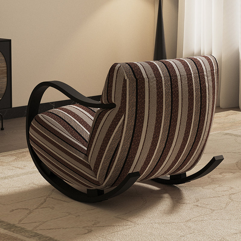 Chaise berçante rétro avec coussin éponge Retro