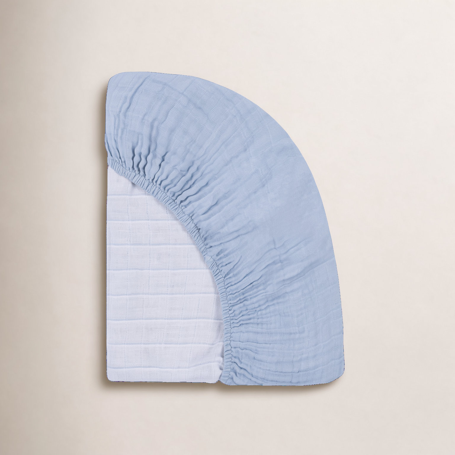 Dewdrop Muslin Mini Crib Sheet