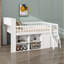 Lit mezzanine avec rangement intégré et tête de lit avec éclairage à DEL-229558227-229558228