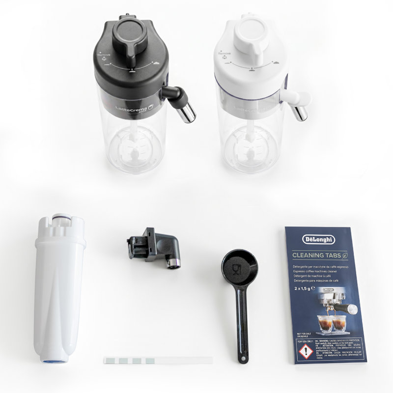 De'Longhi Magnifica Duo Fully Automatic Espresso Machine with Grinder & Milk Frother in Stainless Steel