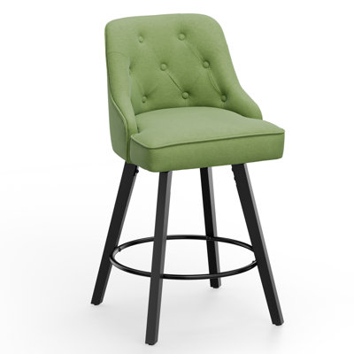 Élégant tabouret de bar pivotant à 360 ° de conception élégante avec coussin moelleux et fabrication robuste