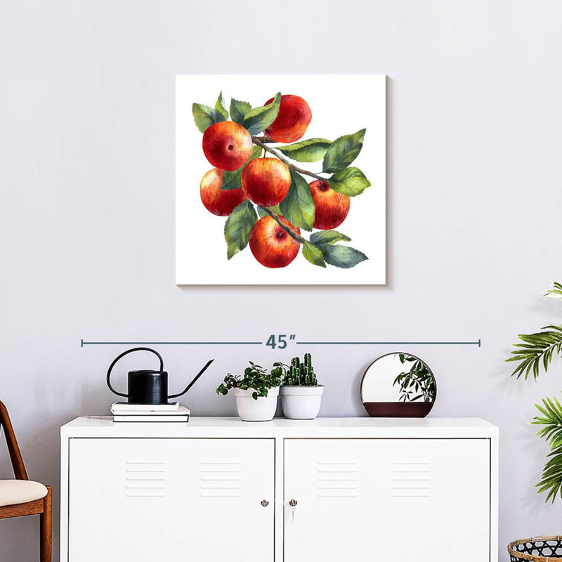 Yarlin Red Apples, 24'' H x 24'' W