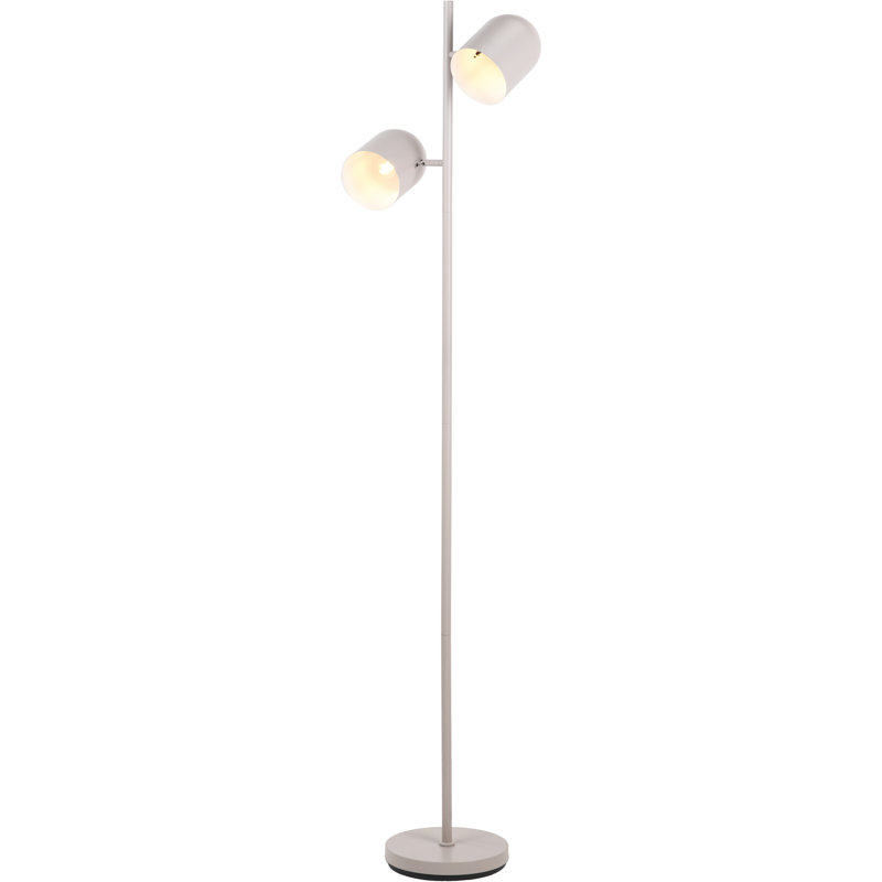 Finn 160 H cm Matte Task Floor Lamp, Grey, Grey