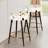 Beige And Black Cheetah Print Simplicity I - Geometric Bar Stools Set Of 2