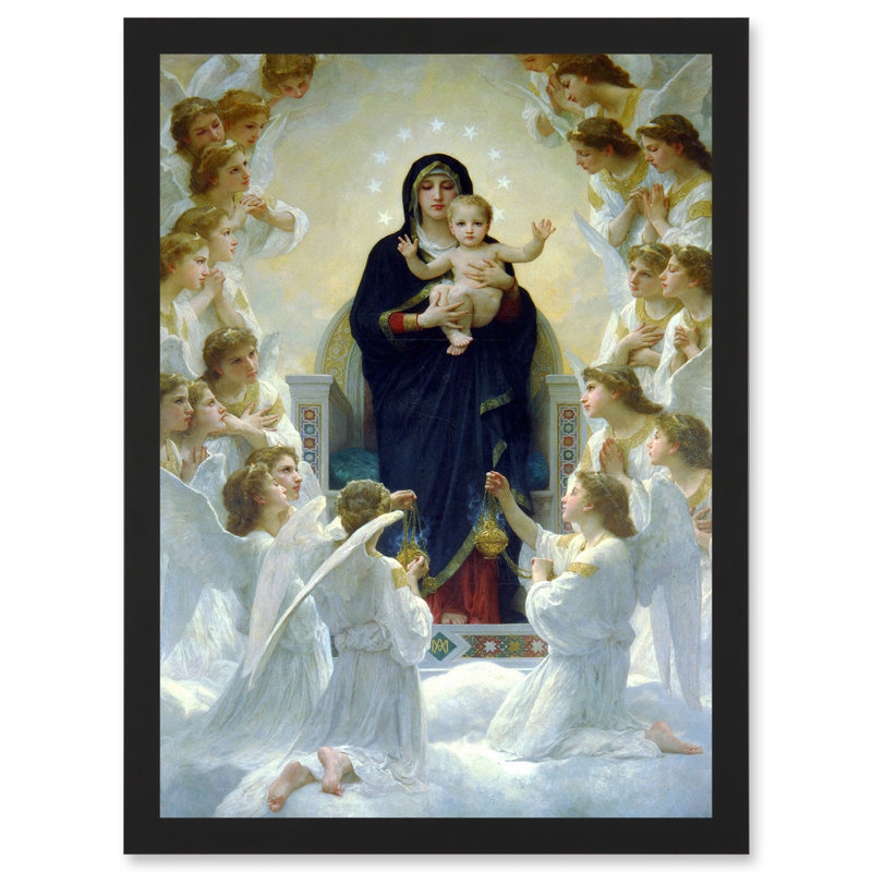 William Adolphe Bouguereau Virgin With Angels by William-Adolphe Bouguereau - Single Picture Frame Print