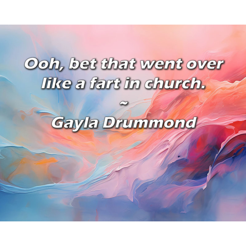 «Artsy Quote» par Gayla Drummond, toile tendue avec châssis, H 28 po x l 40 po