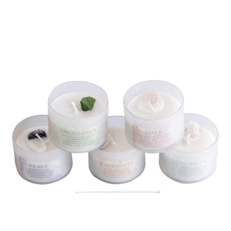 Petite bougie de verre Transpac 20 pièces PDQ Home Decorations Spring