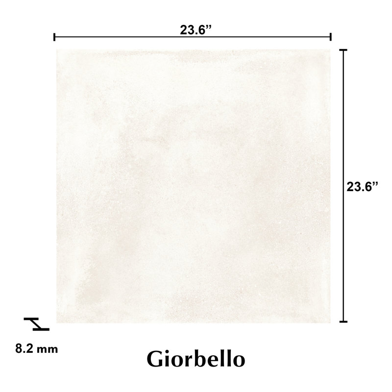 24" X 24" Melange Porcelain Floor And Wall Tile, Warm Gray