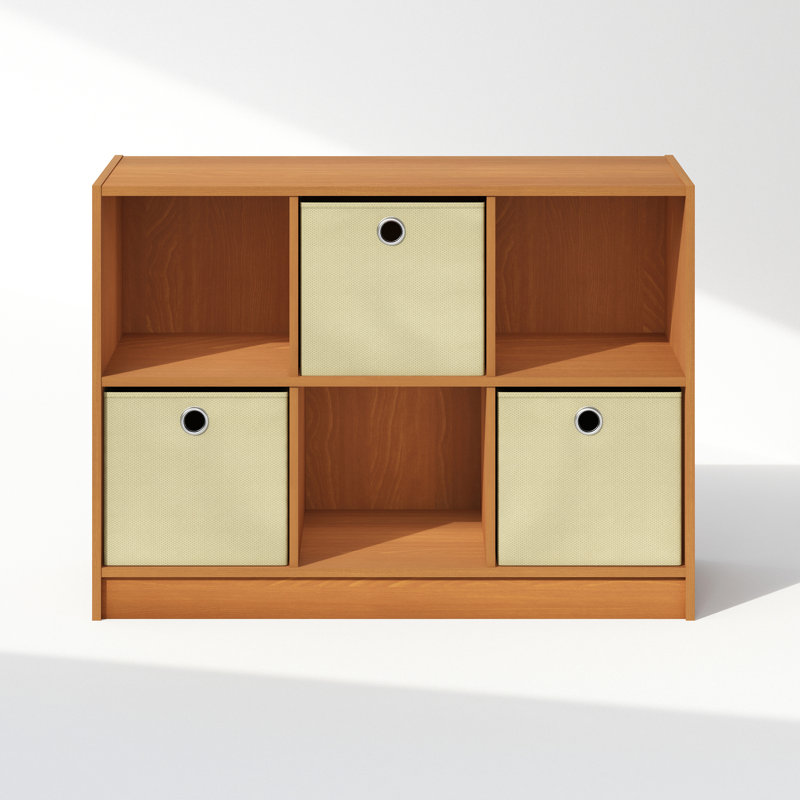 Navarion Bookcase, Light Cherry/Ivory