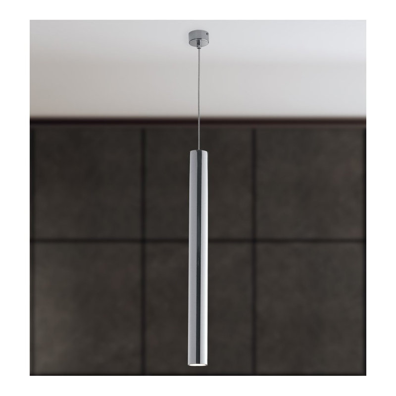 Locking 1 - Light Cylinder Pendant, Chrome