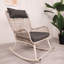 Chaise berçante pour l'extérieur avec coussin Hubhalsun-1436300593