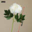 Bouquet de fleurs artificielles 6 pièces, 13 pouces simulé avec tiges pour des bouquets de fêtes, centre de table, blanc