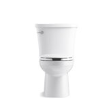 Kingston™two-piece elongated 1.28 gpf toilet with Class Five® flushing technology and left-hand trip lever, seat not included