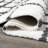 Arenal Geometric Grid Shag White/Gray Rug-1370508909