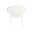 Deux chaises d'appoint, esthétique simple et moderne, construction, résine de polypropylène, hauteur de 32,16 po, pièce duo à assembler requise, conception fonctionnelle, matériau, couleur blanche, poids de 11,51 lb, certaines
