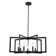 7 - Light 21.3" Wide Geometric Candle-Style Square / Rectangle Lantern Chandelier