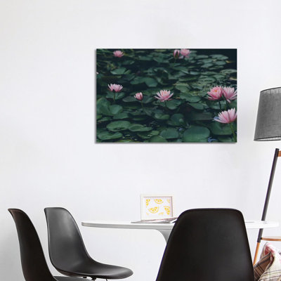 The Lilypond by Ann Hudec - Wrapped Canvas Print