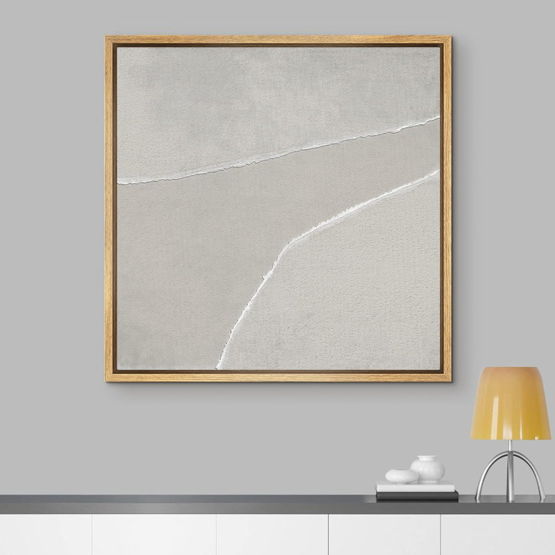 " Grunge ", Natural Canvas, 16" H x 16" W