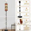 Grande lampe moderne sur pied avec télécommande à DEL à intensité variable, abat-jour réglable et tissu décoratif en fer à cheval rétro pour le salon, la chambre et le bureau