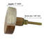 Wooden round inlay knob