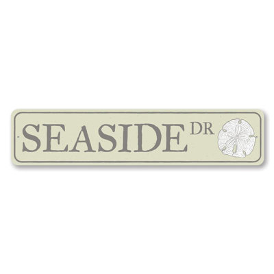Panneau en aluminium personnalisé Seaside Drive