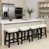 Linen-White Seat / Black Frame