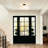 Thornhill 4-Light Modern Fabric Semi Flush Mount Ceiling Light for  Entryway
