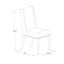 L'ensemble de table de salle à manger 5 pièces pour 4 personnes comprend une table de cuisine carrée et 4 chaises de salle à manger Parson en tissu brun, acajou-1111947599-1111903902-1111903903