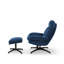 Velvet Swivel With Footstool Armless-289316929